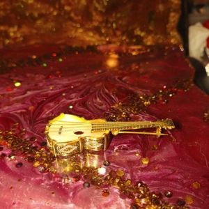 1970s mother of pearl domicine Spanish guitar Brooch from Spain